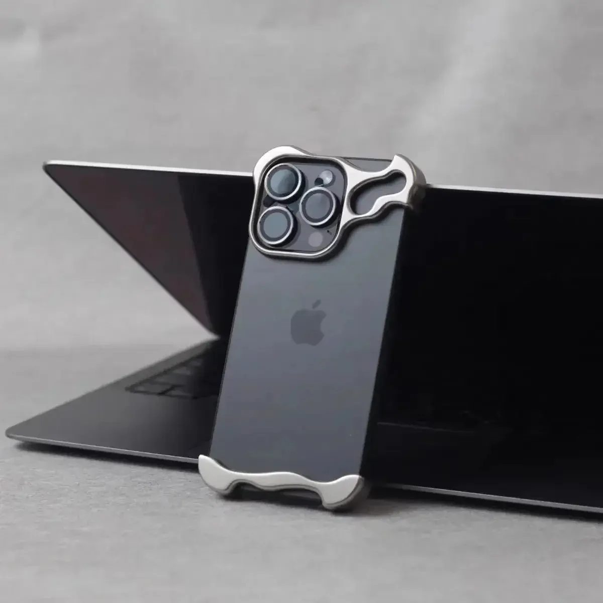 Aluminum Alloy Bumper Phone Case - Gray