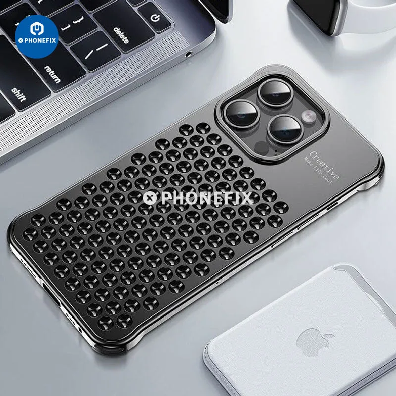 Aluminum Alloy Heat Dissipation Phone Case For iPhone 14 15 Series