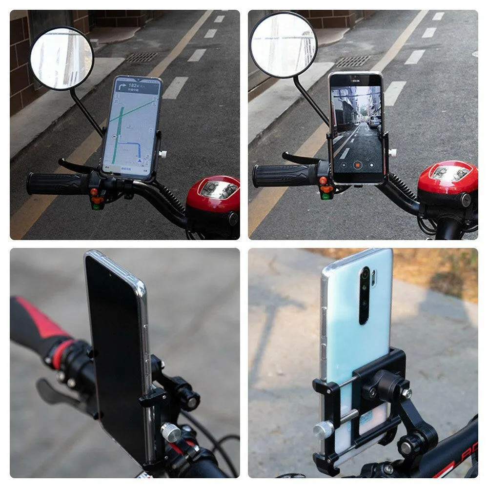 Aluminum Bike Phone Holder 360 Degree Rotating Adjustable Anti Slip Cycling   Bicycle Handlebar Phone Mount Holder Stand for MTB Road Bike Motorcycle