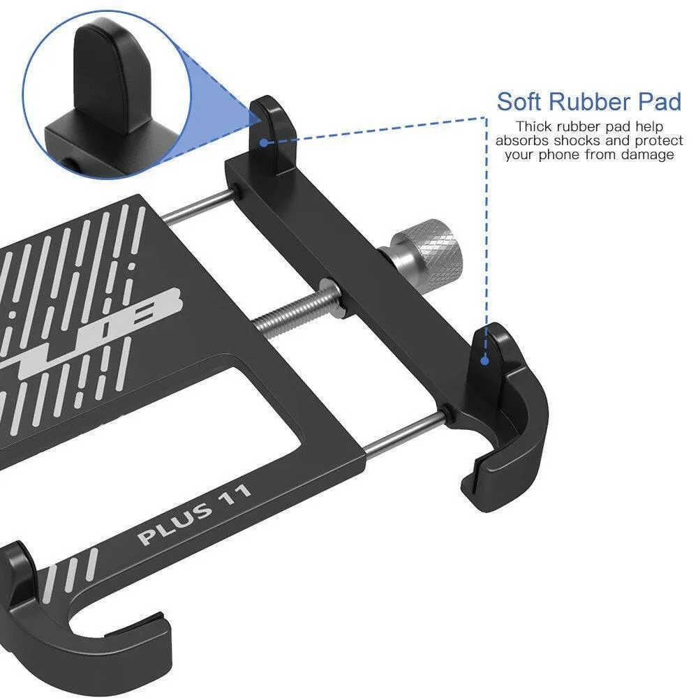 Aluminum Bike Phone Holder 360 Degree Rotating Adjustable Anti Slip Cycling   Bicycle Handlebar Phone Mount Holder Stand for MTB Road Bike Motorcycle