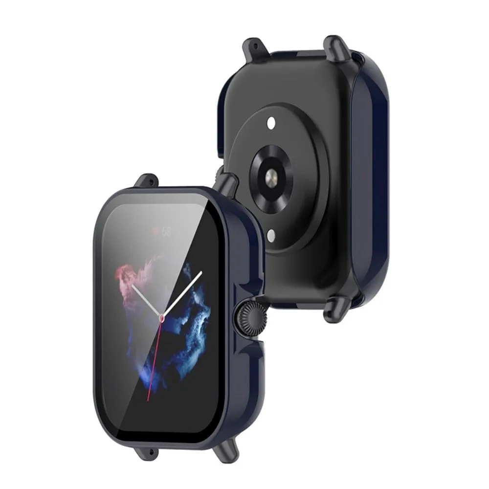Amazfit GTS 3 ultra-thin cover with tempered glass - Midnight Blue