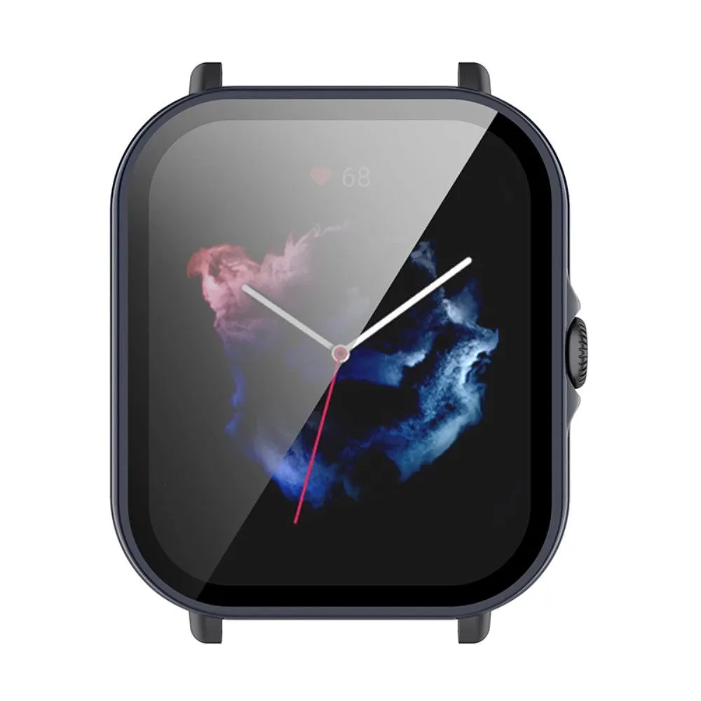 Amazfit GTS 3 ultra-thin cover with tempered glass - Midnight Blue
