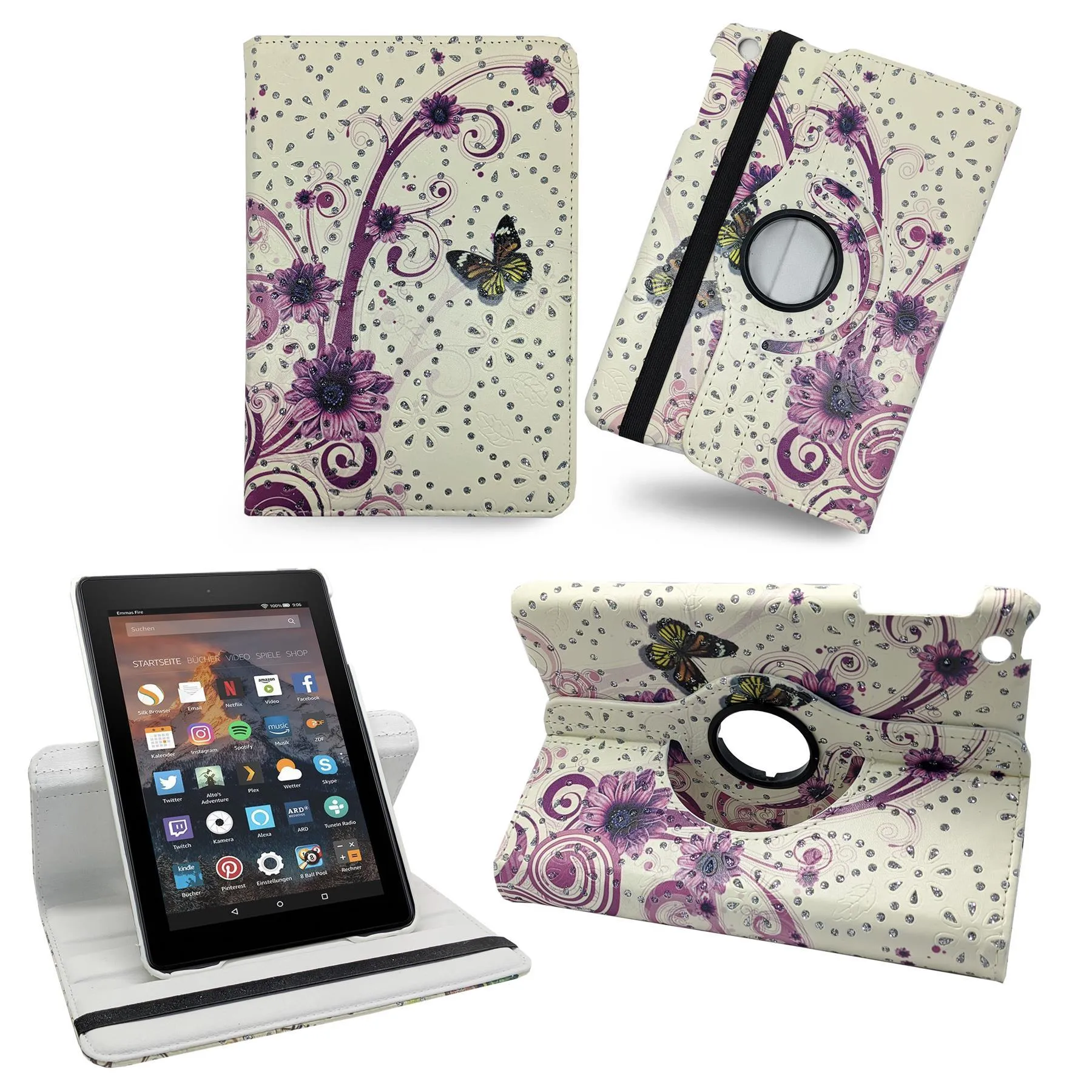Amazon Fire 7 2015 360� Rotating Folio Case