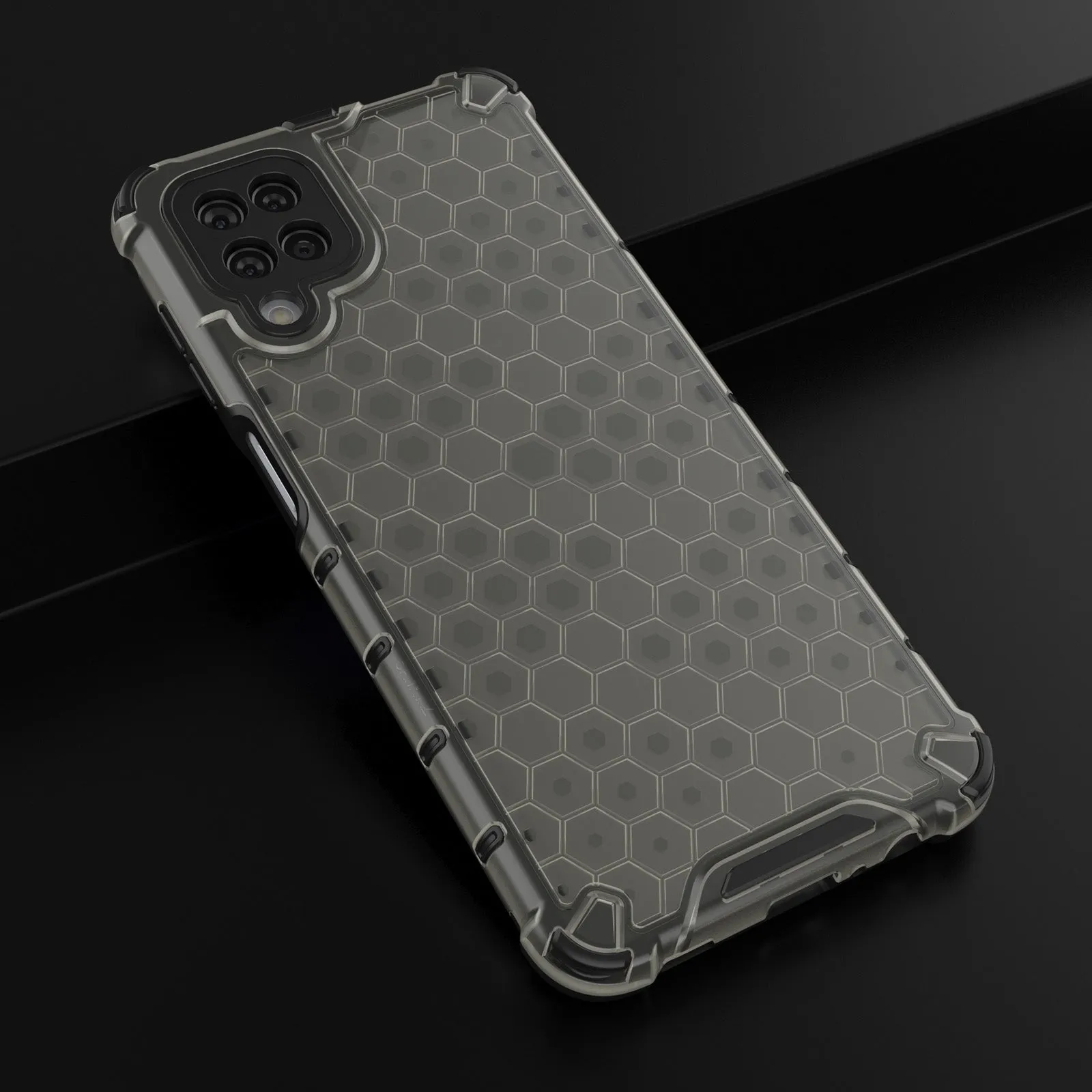 AMZER Honeycomb SlimGrip Hybrid Bumper Case for Samsung Galaxy M12