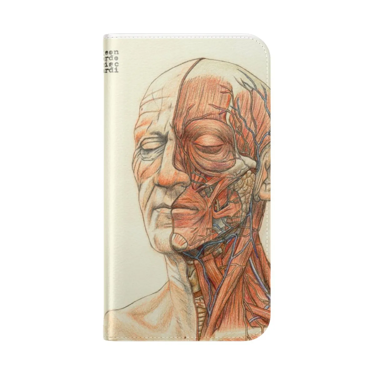 Anatomical Flip Cover Phone Case with Medical Illustration