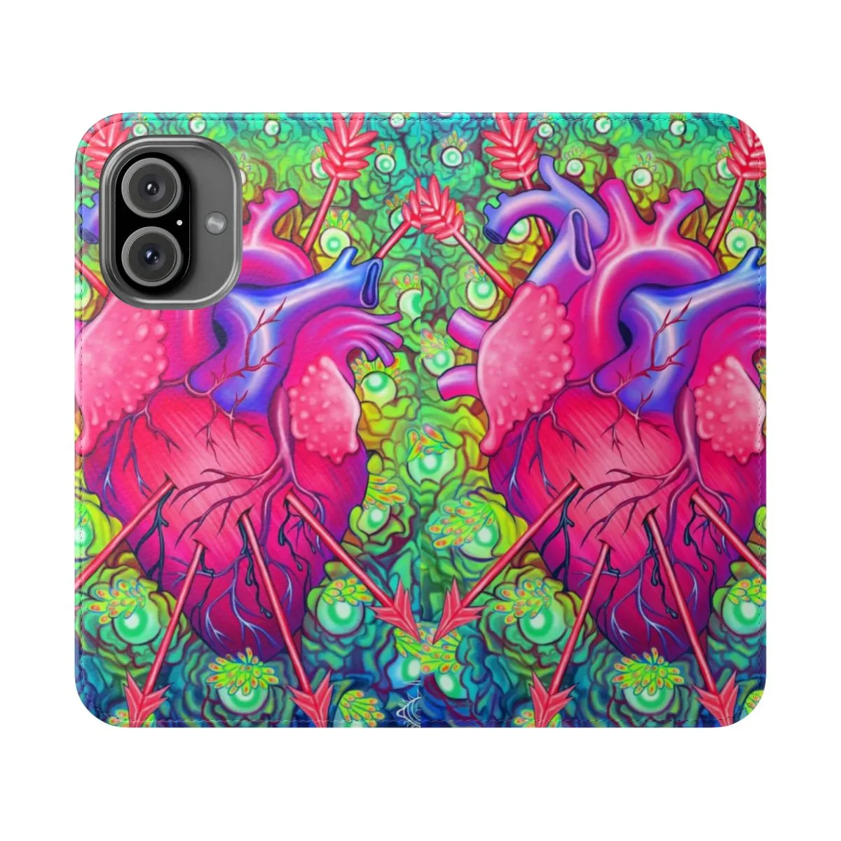 Anatomical Floral Phone Case - Unique & Creepy Protective Cover