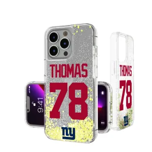 Andrew Thomas New York Giants 78 Ready Glitter Phone Case