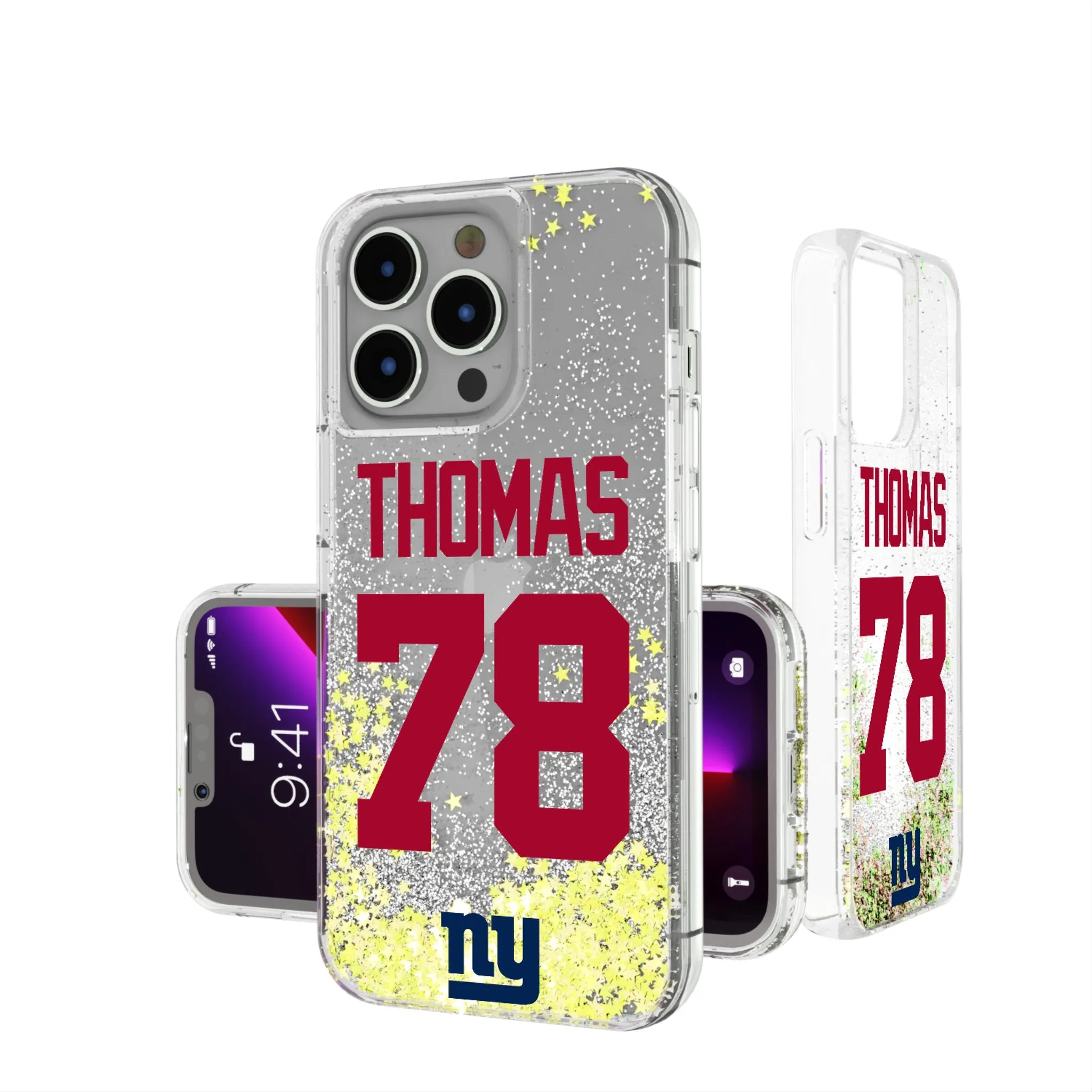 Andrew Thomas New York Giants 78 Ready Glitter Phone Case