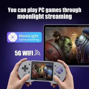 Android 11 LINUX Dual Retro Video Game Consoles   OS 3.5'' IPS Touch Screen 5G WiFi 350000 Games Handheld Gaming