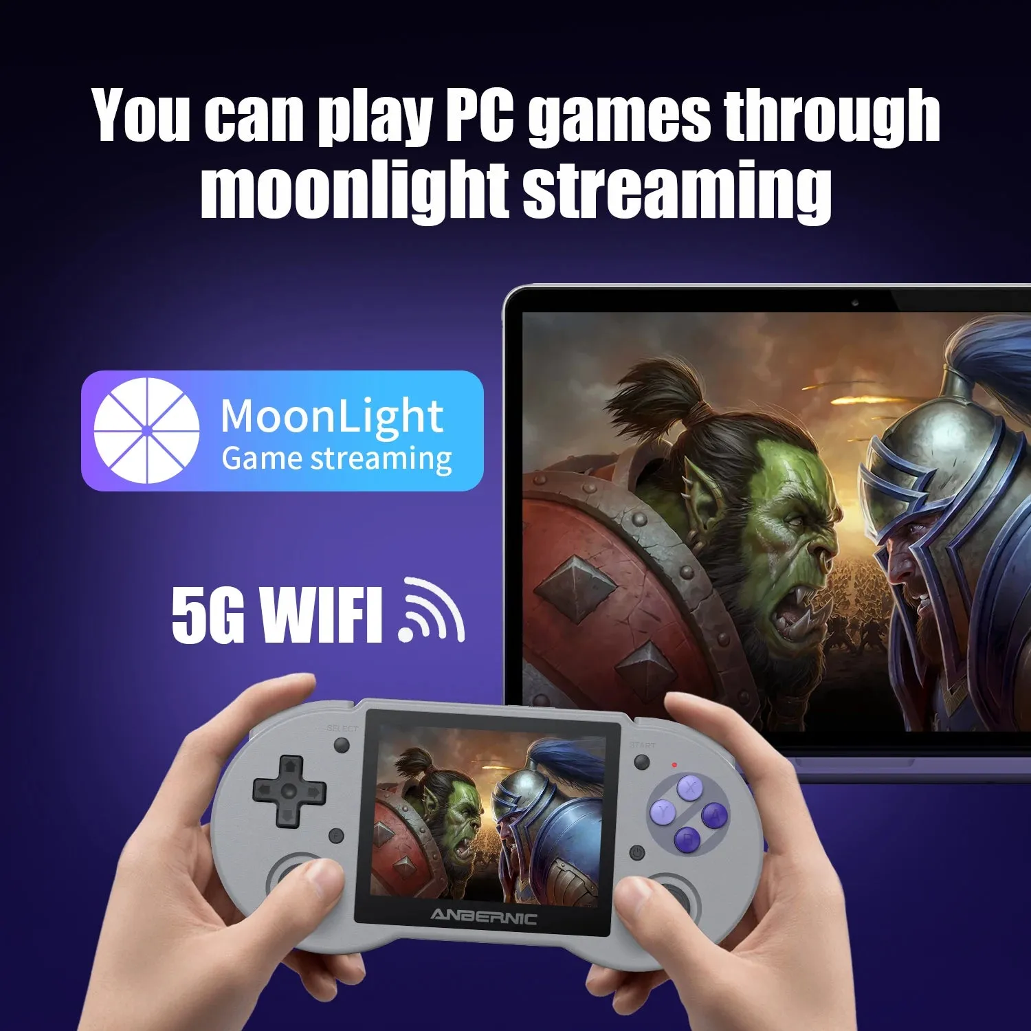 Android 11 LINUX Dual Retro Video Game Consoles   OS 3.5'' IPS Touch Screen 5G WiFi 350000 Games Handheld Gaming