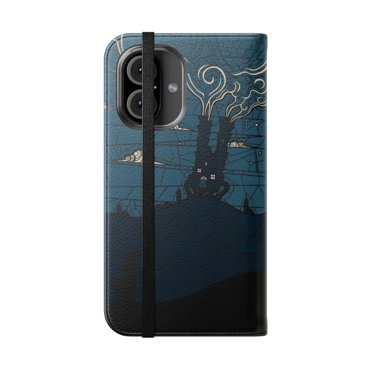 Anime-Inspired Fantasy Phone Case with Stained Glass Castle Design