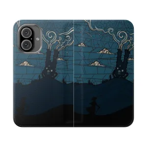 Anime-Inspired Fantasy Phone Case with Stained Glass Castle Design