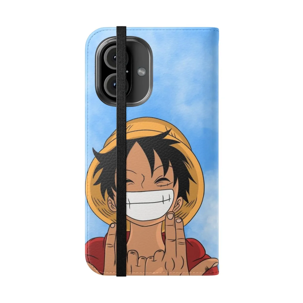 Anime-Inspired Flip Cover Phone Case for One Piece Fans