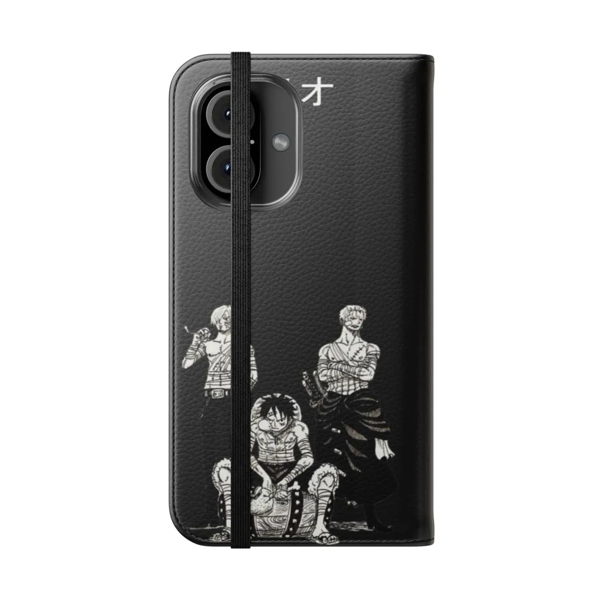 Anime-Inspired Flip Cover Phone Case - One Piece, Luffy, and More