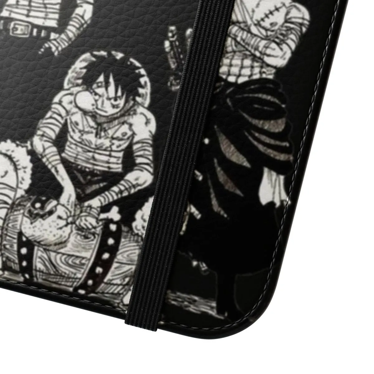 Anime-Inspired Flip Cover Phone Case - One Piece, Luffy, and More