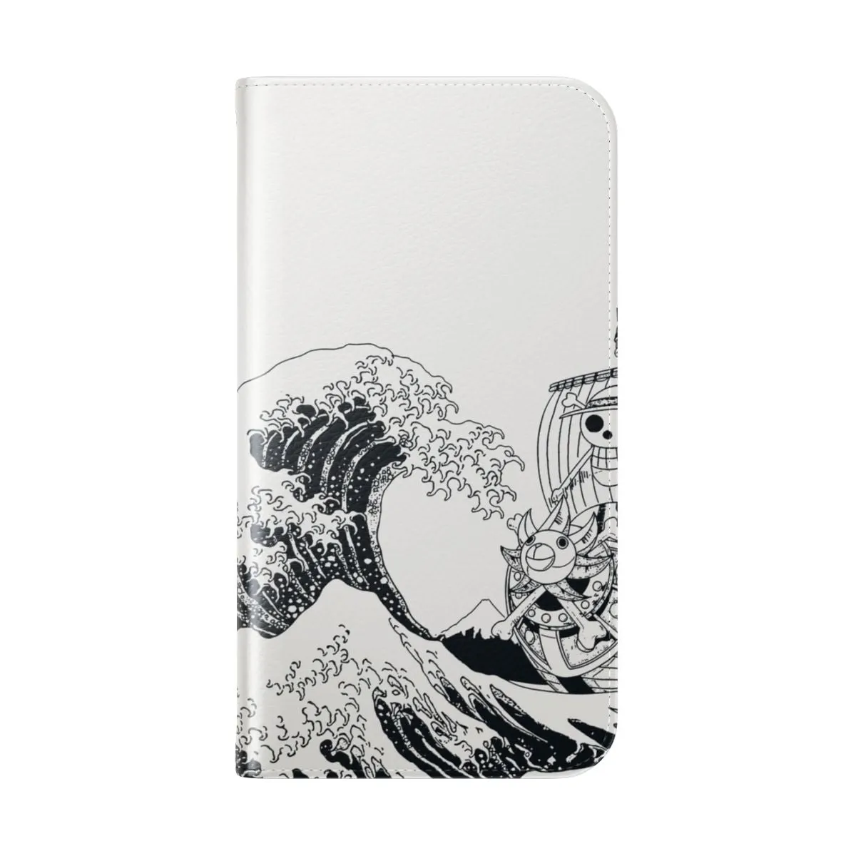 Anime-Inspired Kanagawa Flip Cover Phone Case