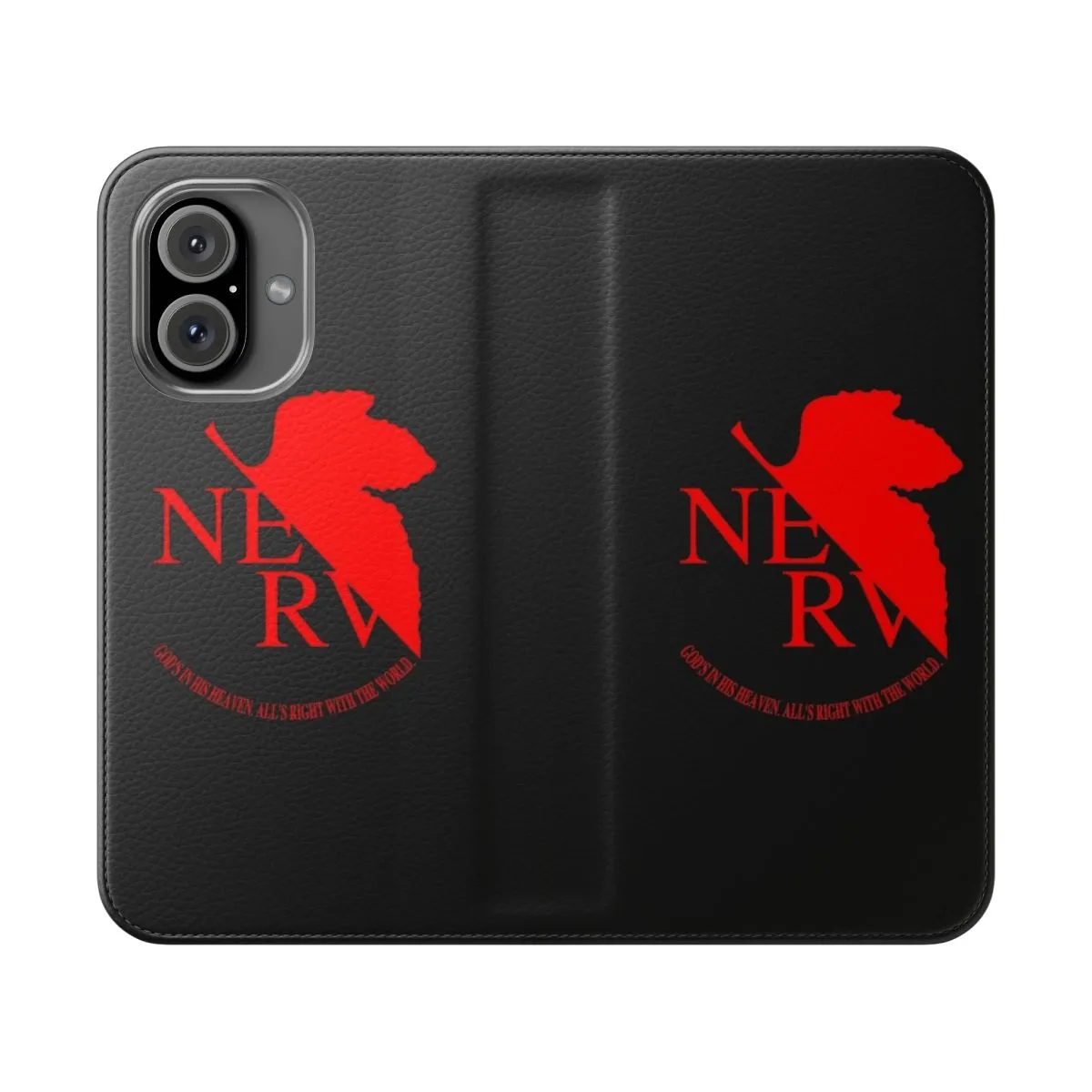 Anime Inspired Nerv Logo Flip Cover Phone Case