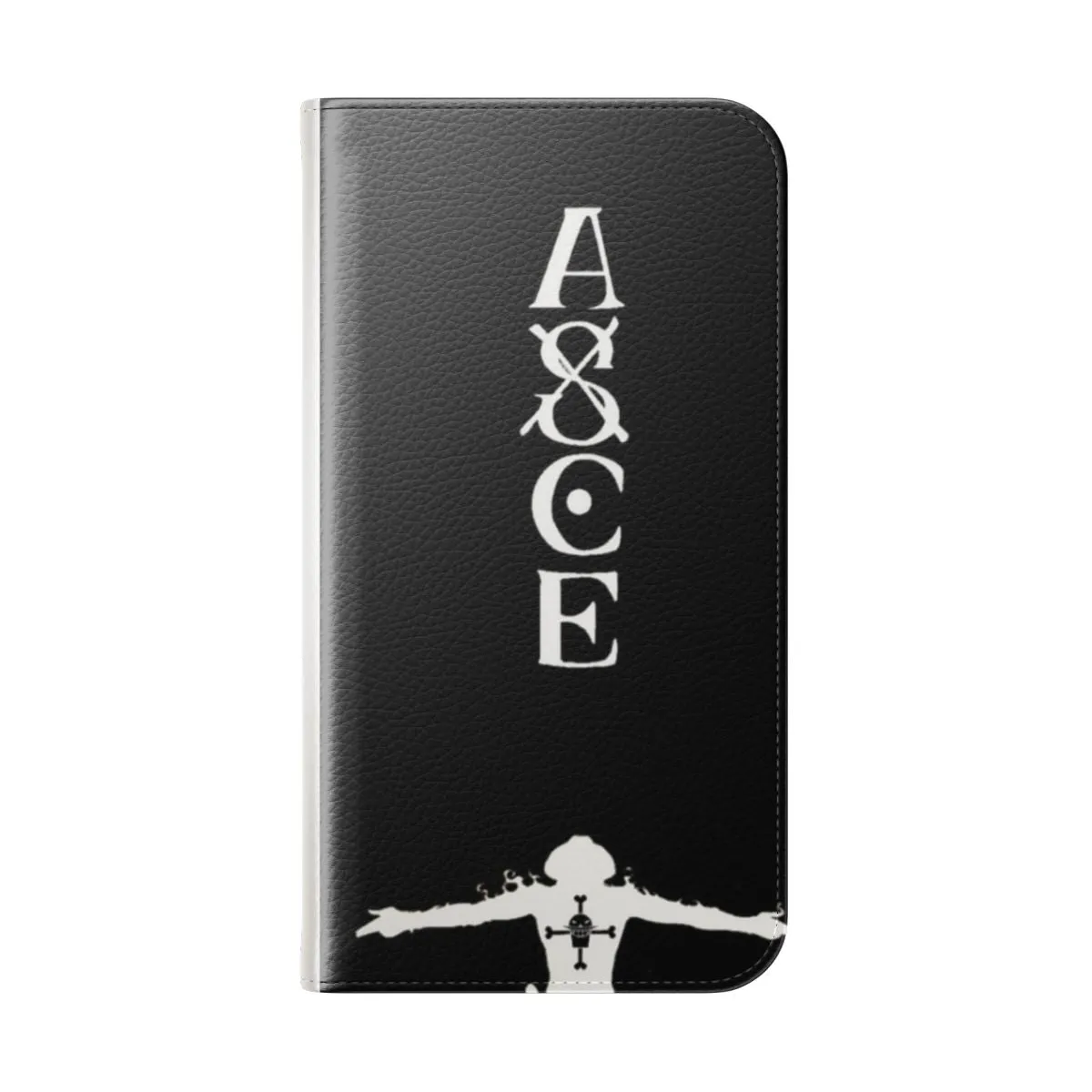 Anime-Inspired One Piece Flip Cover Phone Case for Ace Fans