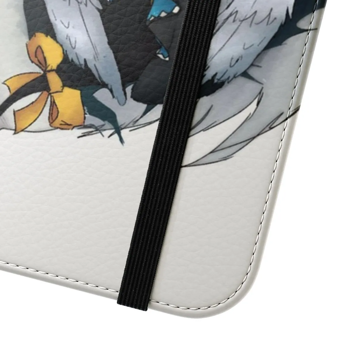 Anime-Inspired Transparent Flip Phone Case with Dizzy Design