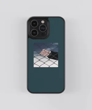 Anime Minimalistic Glass Phone Case Cover