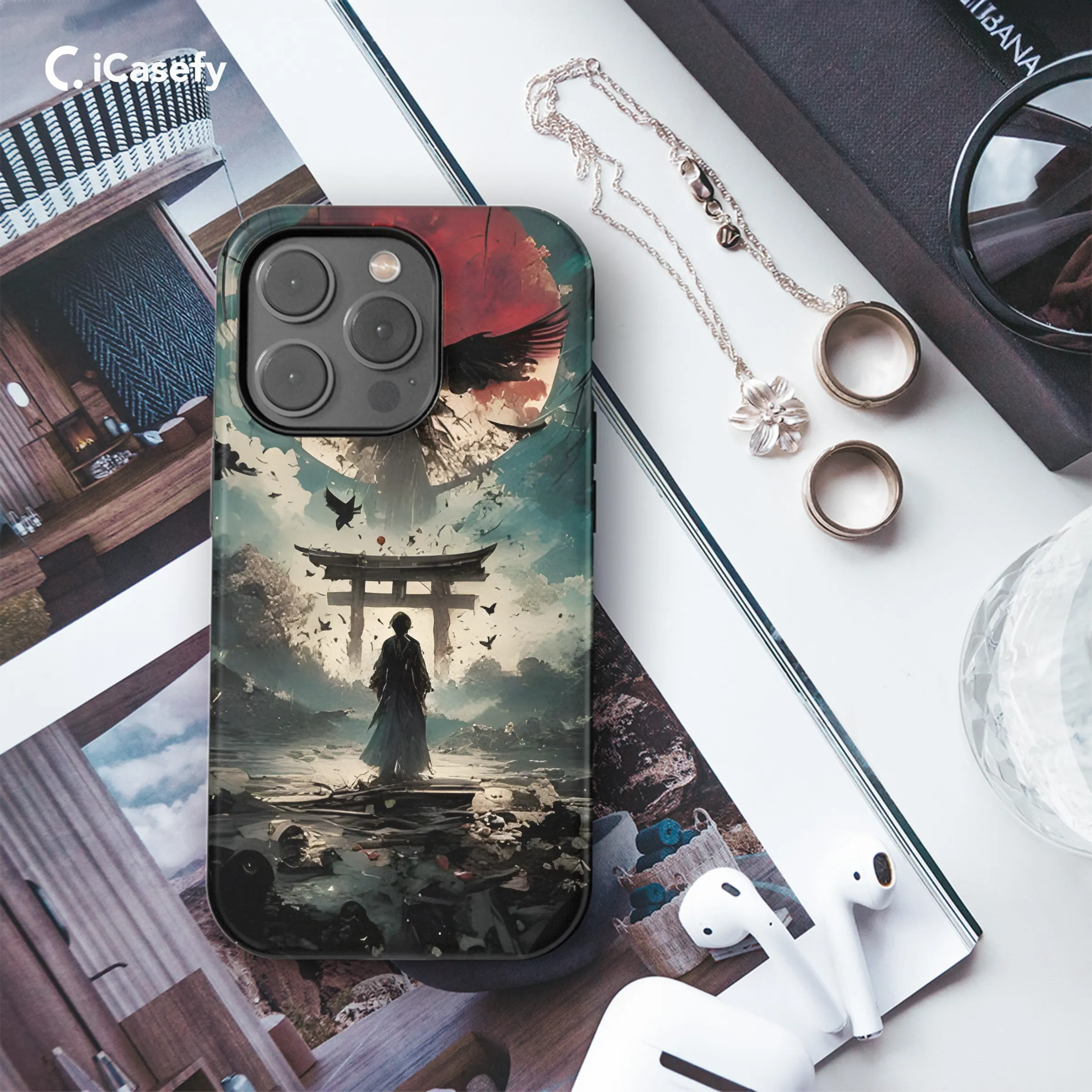 Anime Samurai Phone Case iPhone Samsung Cover Pixel 1823