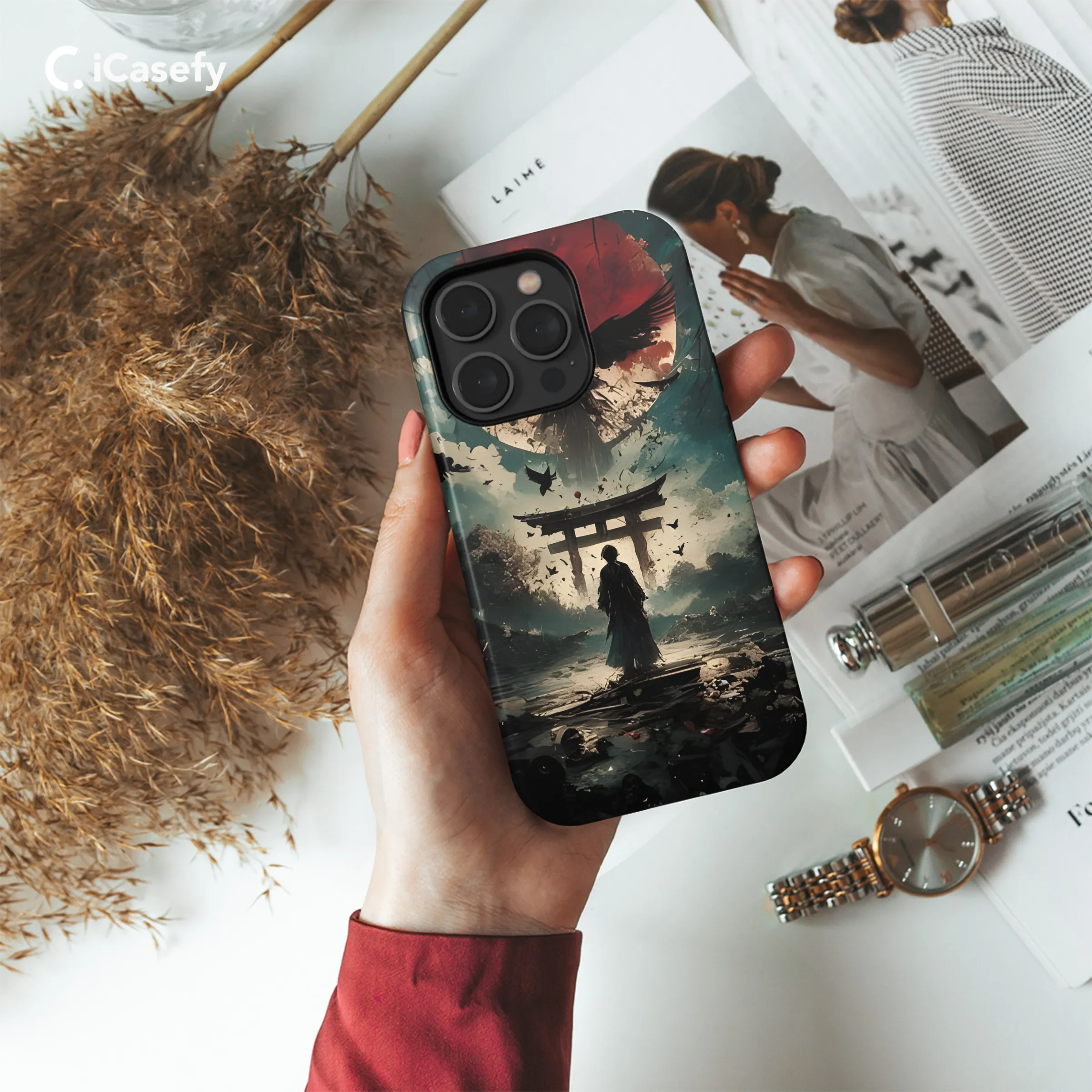Anime Samurai Phone Case iPhone Samsung Cover Pixel 1823