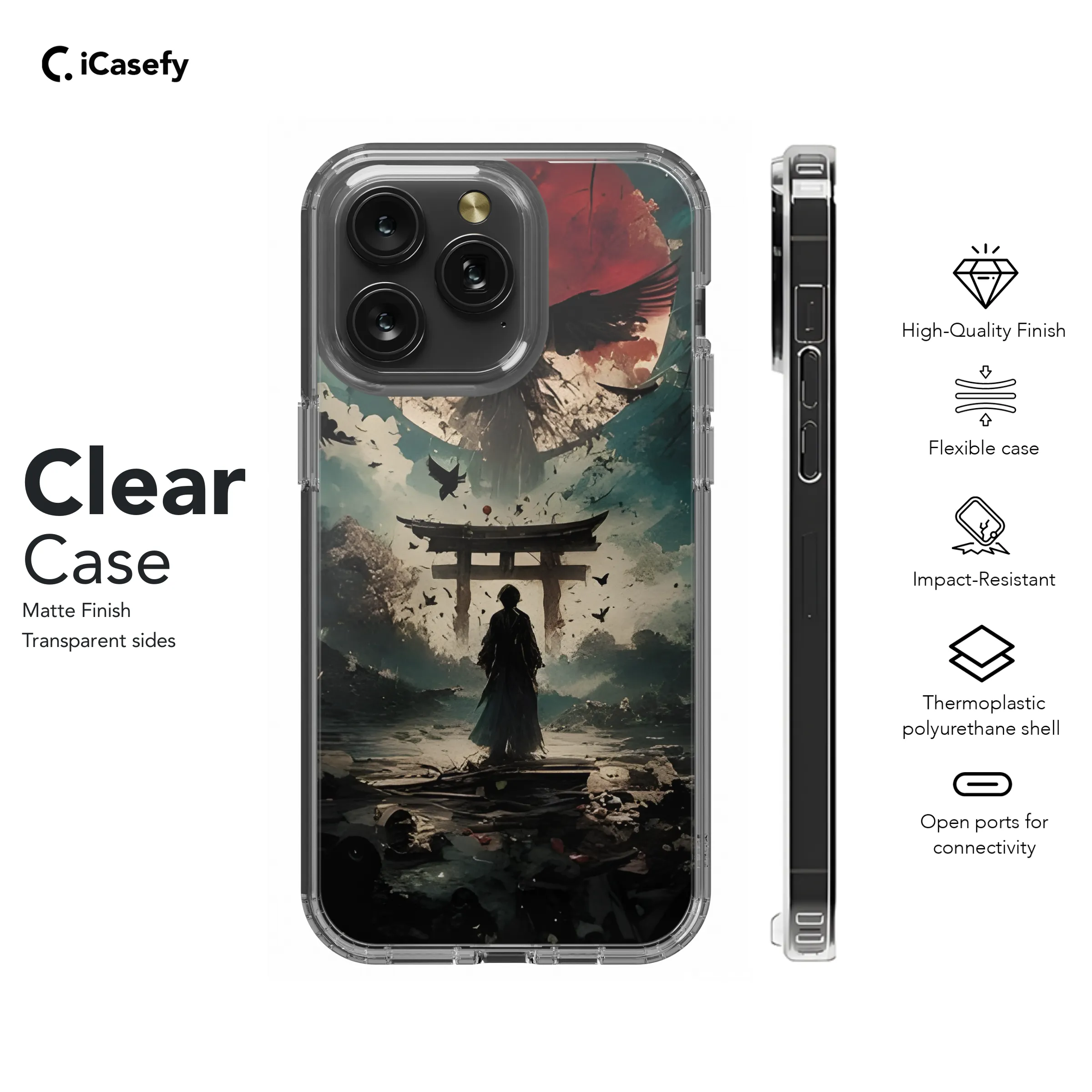 Anime Samurai Phone Case iPhone Samsung Cover Pixel 1823