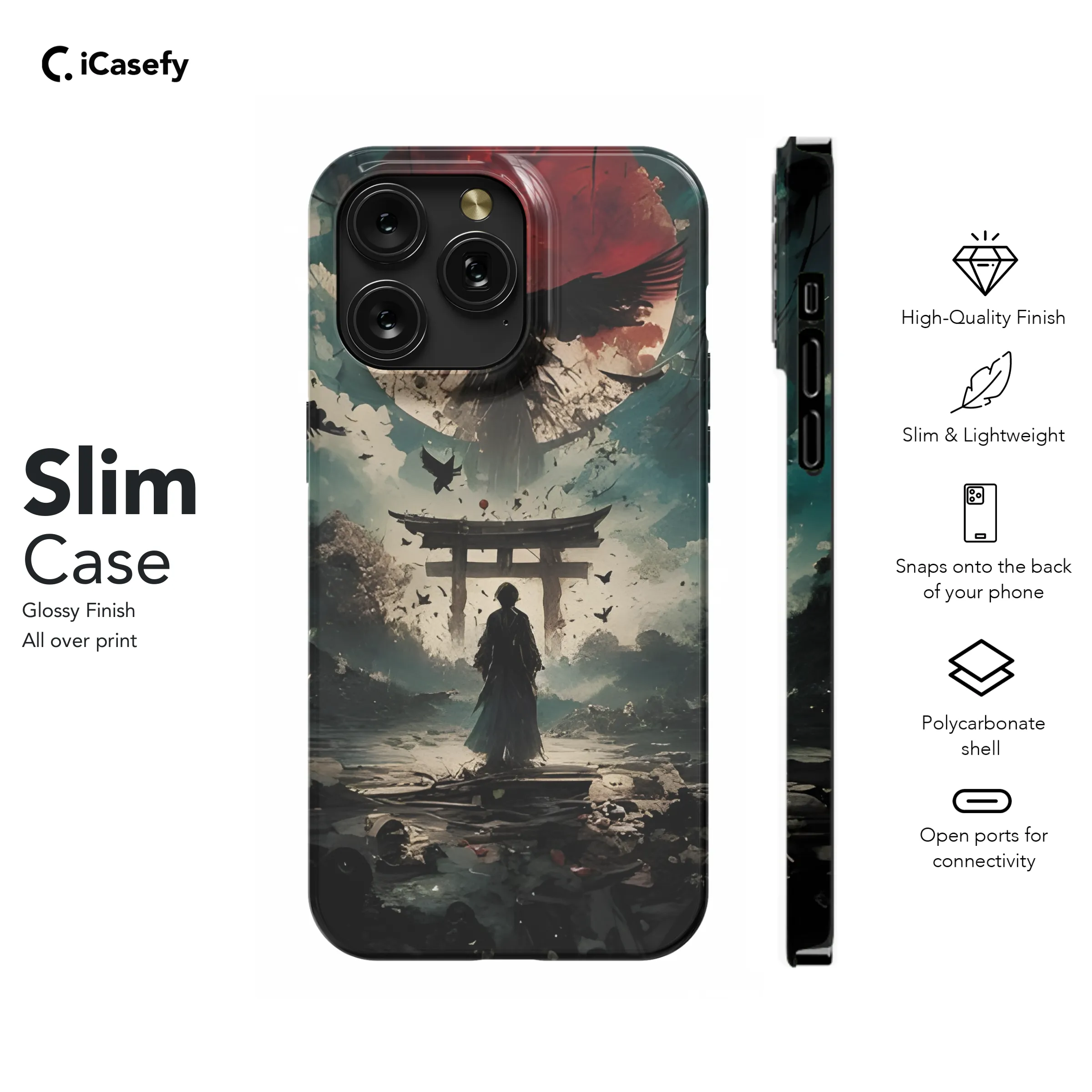 Anime Samurai Phone Case iPhone Samsung Cover Pixel 1823
