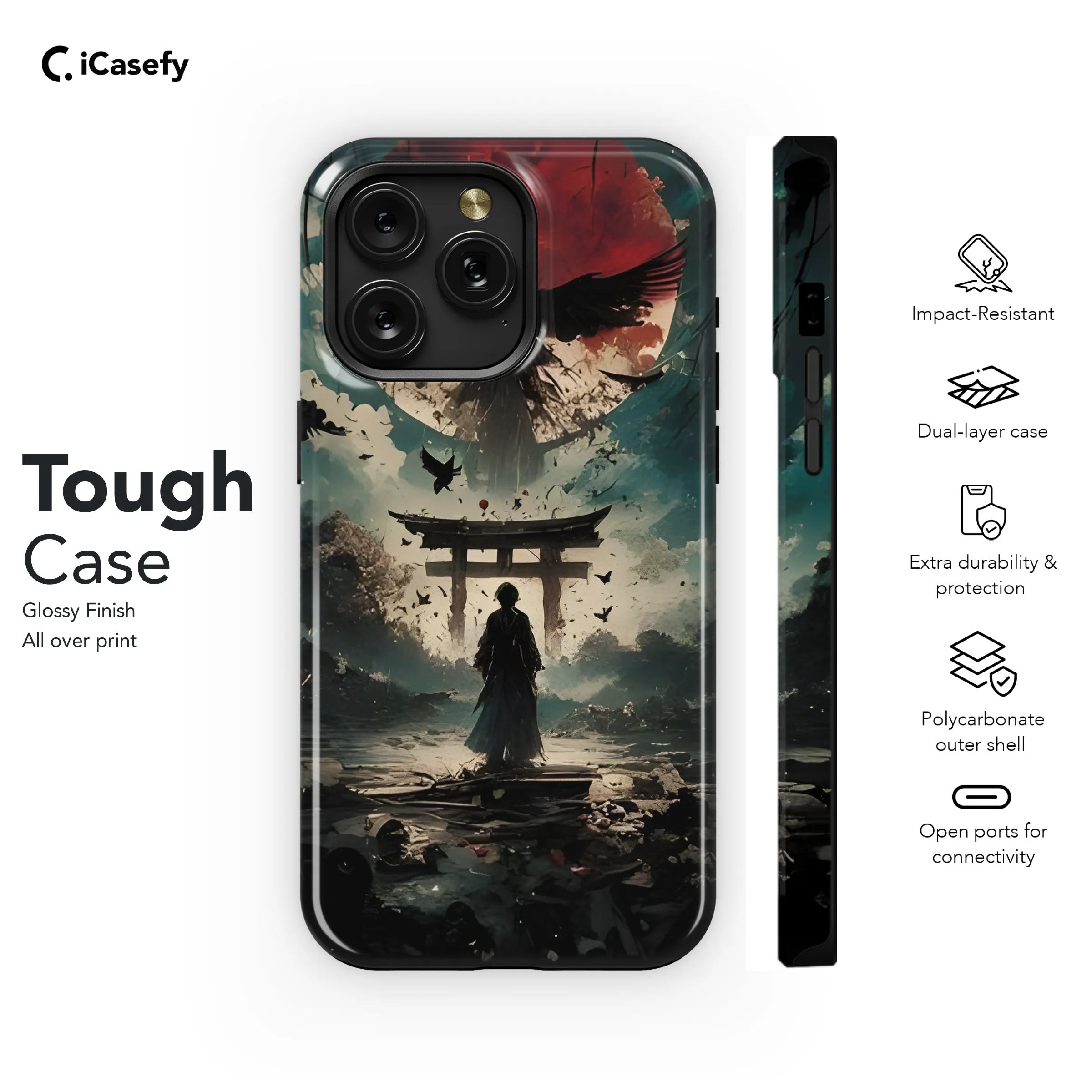 Anime Samurai Phone Case iPhone Samsung Cover Pixel 1823