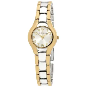 Anne Klein Silver Dial Two-tone Ladies Watch 10-6777SVTT