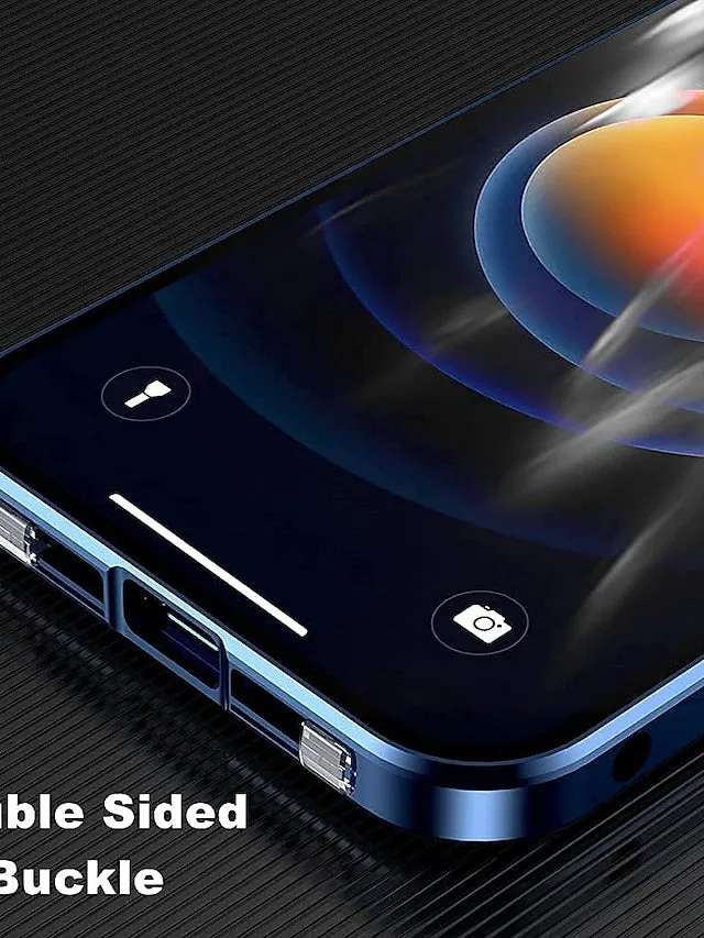 Anti Peeping Privacy Magnetic Case For Apple iPhone 14 Pro Max 13 12 Mini 11 Pro Max Double Sided Glass 360 Protection Anti episo Magnetic Adsorption Case with Safety Lock