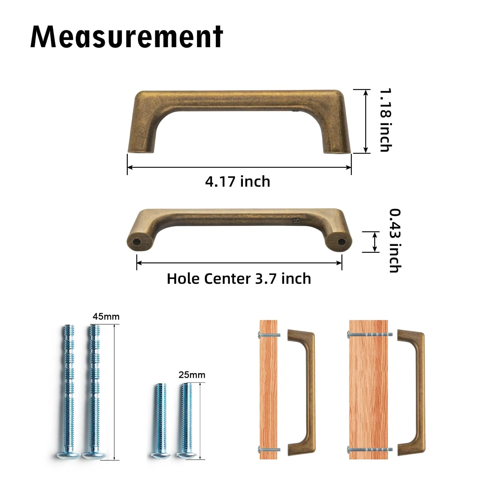 Antique Brass Cabinet Pulls Stylish Aluminum Alloy Cabinet Hardware