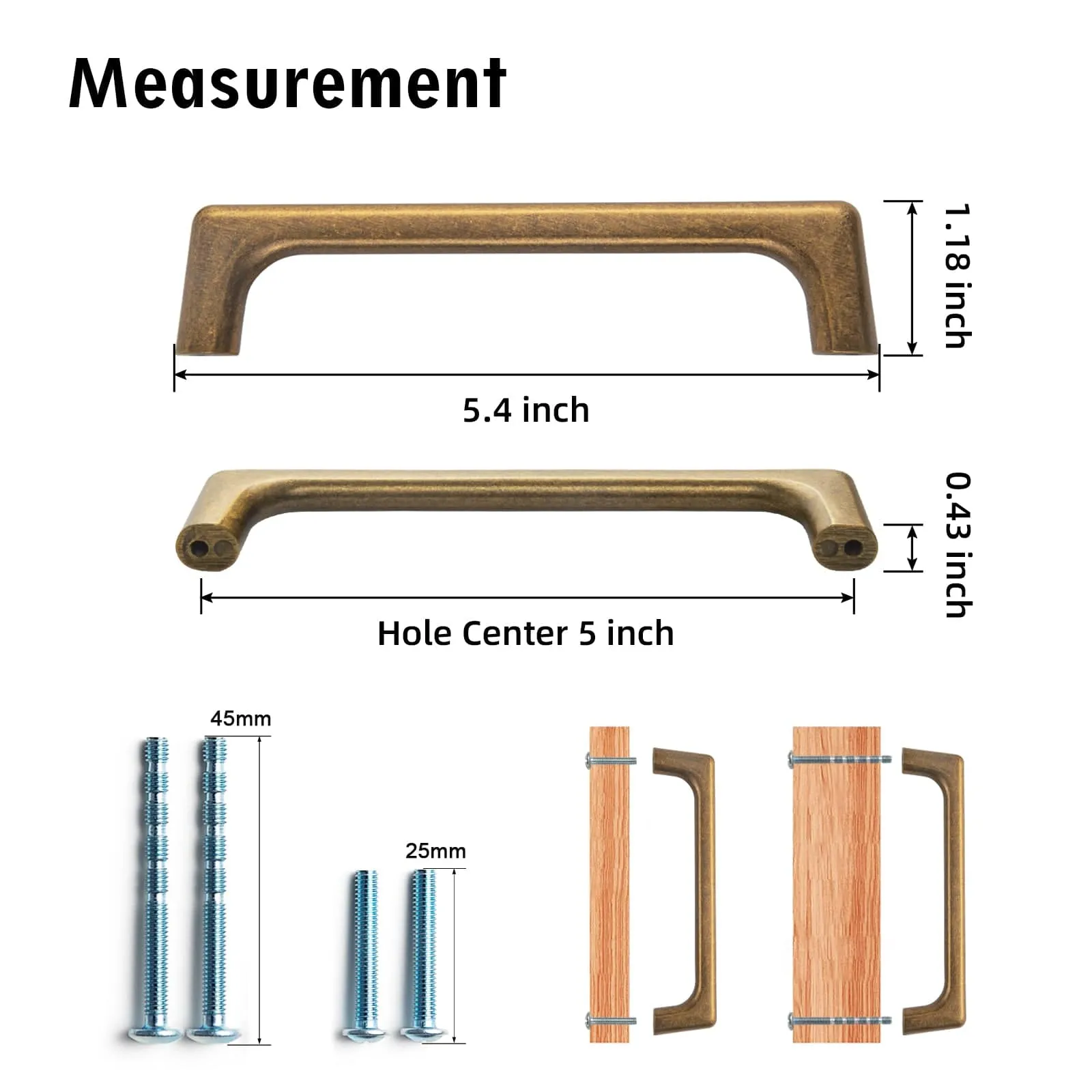 Antique Brass Cabinet Pulls Stylish Aluminum Alloy Cabinet Hardware