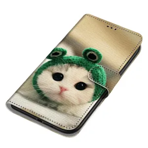 Anymob iPhone Case Fashion Magnetic Flip Cute Little Kitten Painting Leather Cover