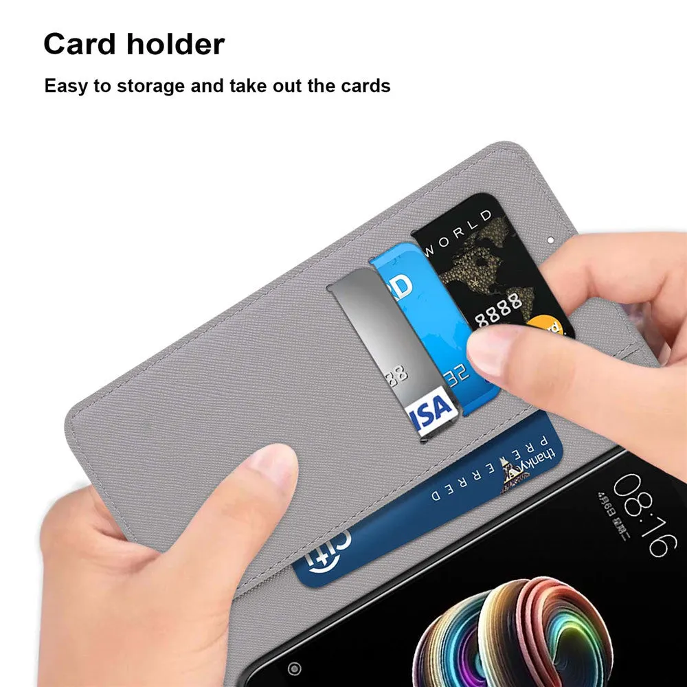 Anymob iPhone Case Fashion Magnetic Flip Dark Road Painting Leather Cover