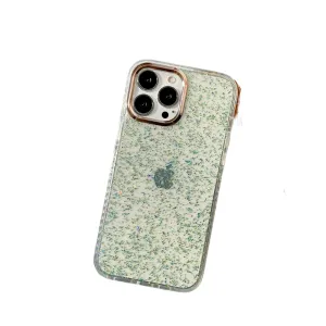 Anymob iPhone Case Green Glitter Soft Silicone Crystal Cover Sequins Bumper
