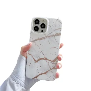 Anymob iPhone Case White Classic Marble Soft Silicone Shockproof Cover
