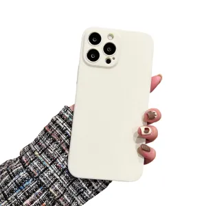 Anymob iPhone Case White Colorful Ultra Thin Matte Hard Frosted Shockproof Phone Cover