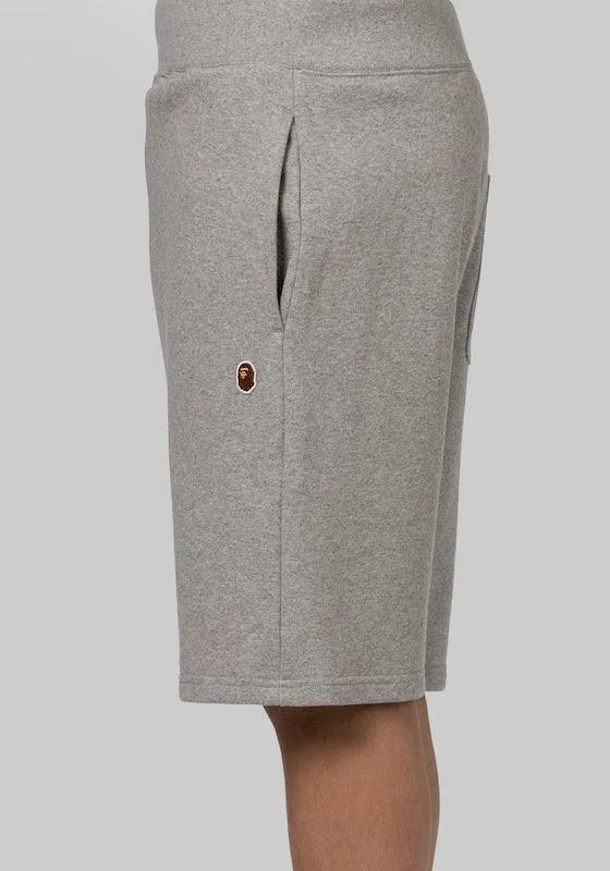 Ape Head One Point Sweat Short - Grey