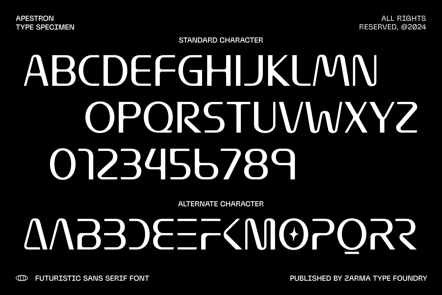 Apestron - Futuristic Cyberpunk Font