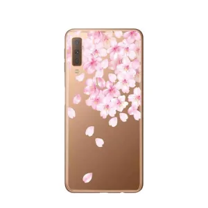 Apfelkiste - Samsung Galaxy A50 / A30s Rubber Case Cover Ultra Thin Pink Blossoms - Transparent