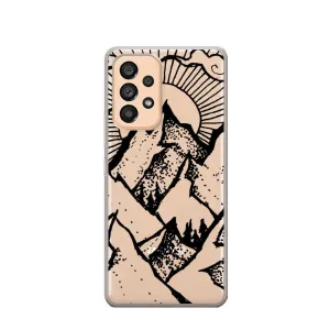 Apfelkiste - Samsung Galaxy A53 5G Rubber Case Cover Ultra Thin Mountains - Transparent