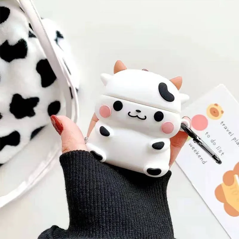 Apple AirPods 1 Earphone Silicon Case Cute 3D Avocado Shark Corgi Dog