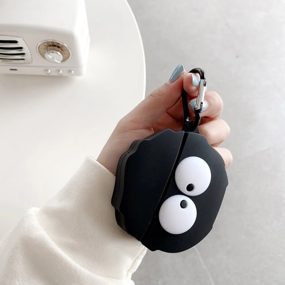 Apple AirPods 2 Earphone Silicon Case Keychain Cute 3D Avocado Shark Corgi Dog