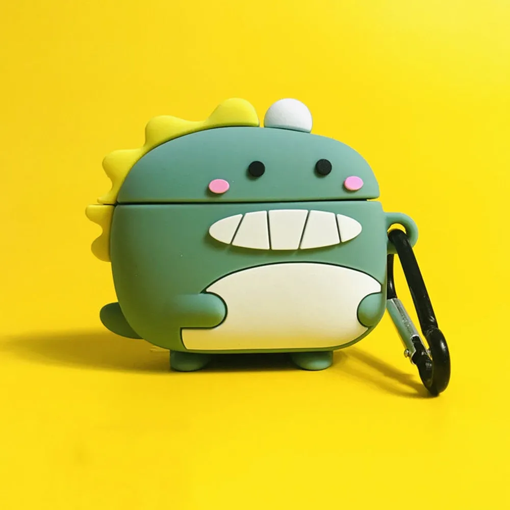 Apple AirPods 2 Earphone Silicon Case Keychain Cute 3D Avocado Shark Corgi Dog