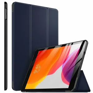 Apple iPad 7th Generation 10.2 inch 2019 Folio Smart Leather Magnetic Stand Case Cover (Blue)