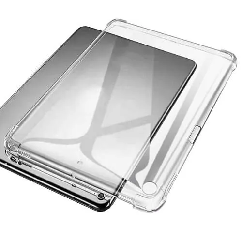 Apple iPad Mini 3 Clear Case Shockproof Tough Gel Transparent Air Cushion Heavy Duty Phone Back Cover (Crystal Clear)