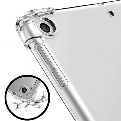 Apple iPad Mini 3 Clear Case Shockproof Tough Gel Transparent Air Cushion Heavy Duty Phone Back Cover (Crystal Clear)