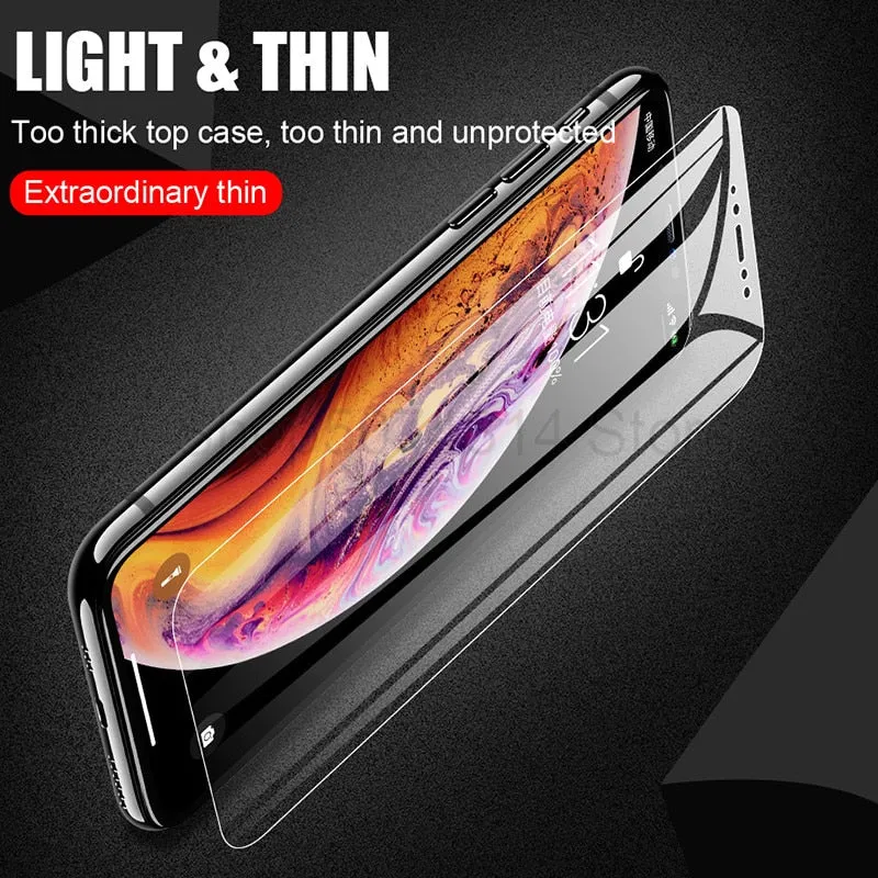 Apple iPhone 14 Full Coverage Tempered Glass Screen Protector Film Guard [2 Pack]