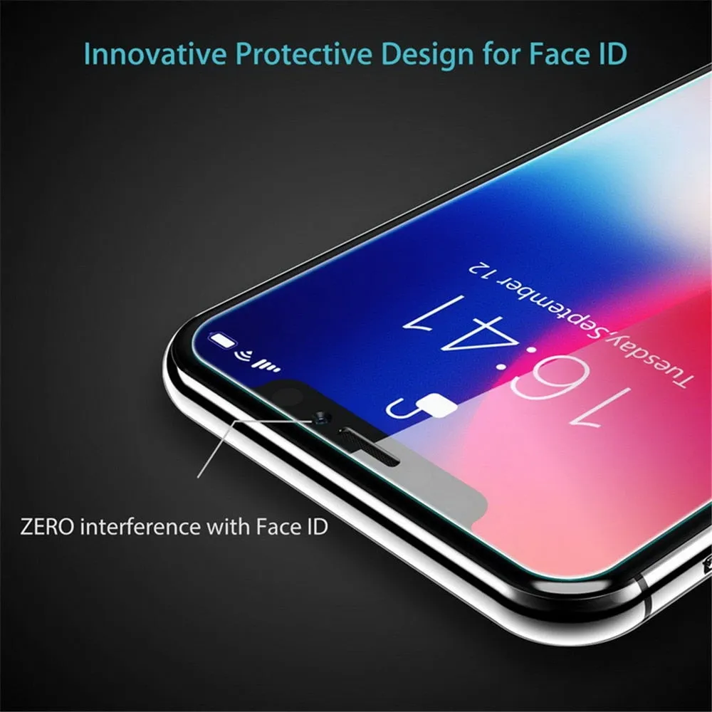 Apple iPhone 14 Full Coverage Tempered Glass Screen Protector Film Guard [2 Pack]